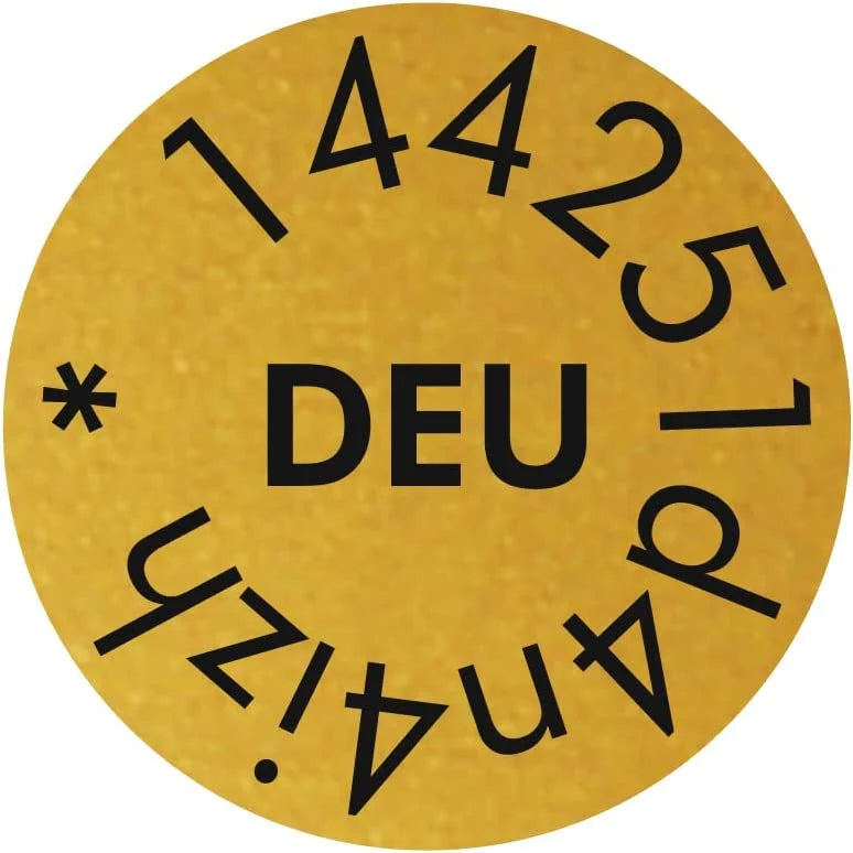 Engraving Heroes - Drone license plate e-ID registration number round 14mm for e-ID, aluminum anodized laser marking