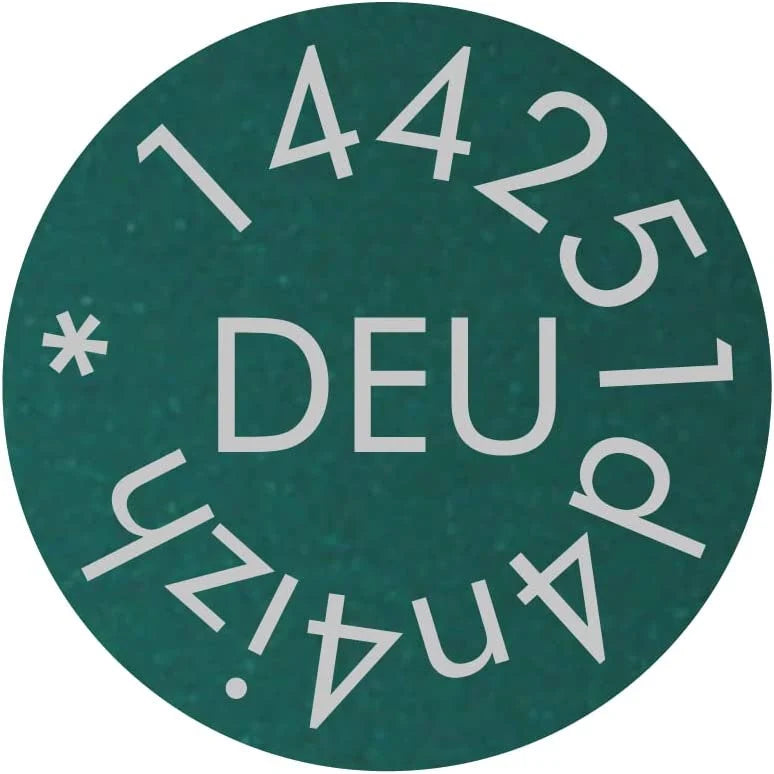 Engraving Heroes - Drone license plate e-ID registration number round 14mm for e-ID, aluminum anodized laser marking