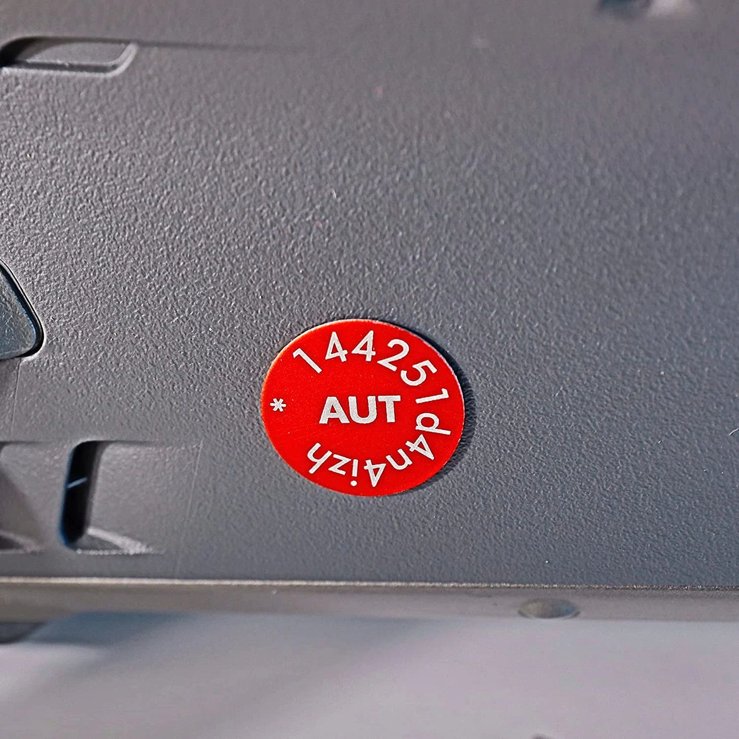Engraving Heroes - Drone license plate e-ID registration number round 14mm for e-ID, aluminum anodized laser marking