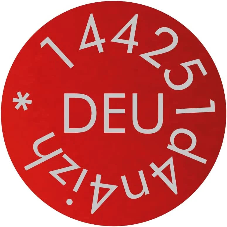 Engraving Heroes - Drone license plate e-ID registration number round 14mm for e-ID, aluminum anodized laser marking