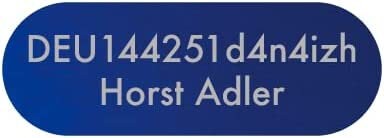 Engraving Heroes - Drone license plate registration number 23x8mm for e-ID with up to 2 lines, aluminum anodized laser marking